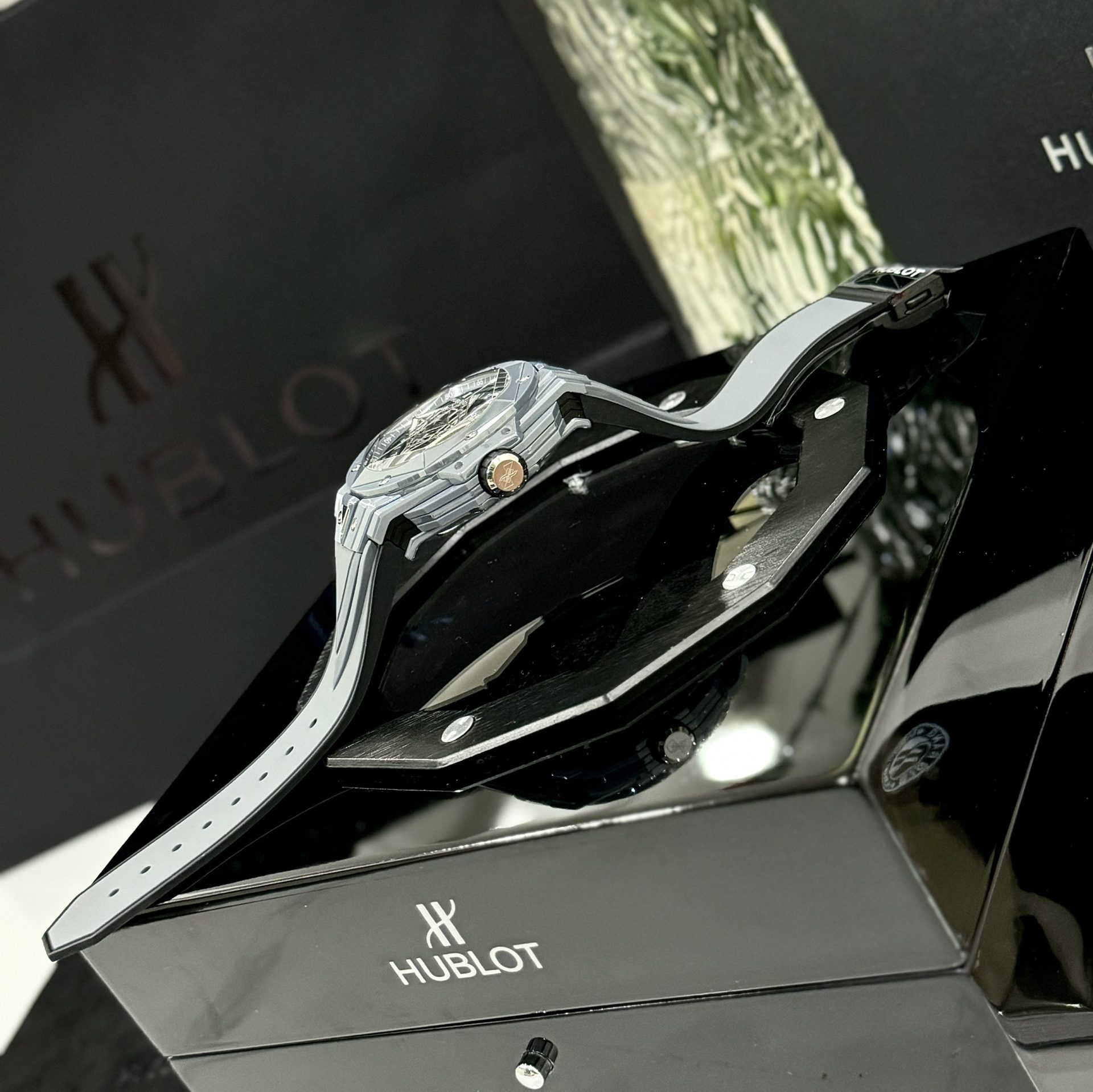 Hublot Replica 1:1 Watch Big Bang Sang Bleu ll Ceramic Gray Factory BBF 45mm - Top club