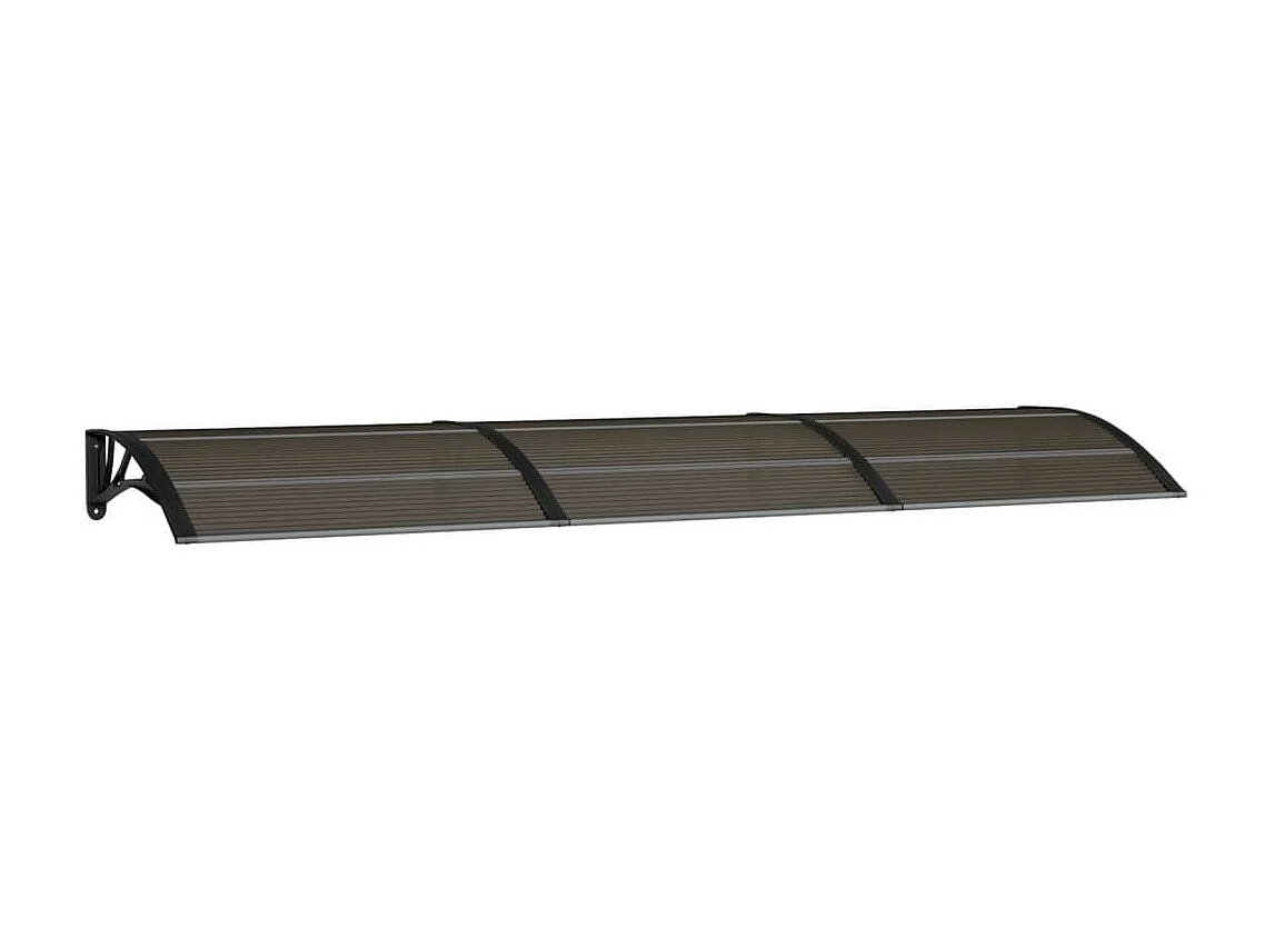 Auvent de porte Noir 300x80 cm Polycarbonate WVGQ6219