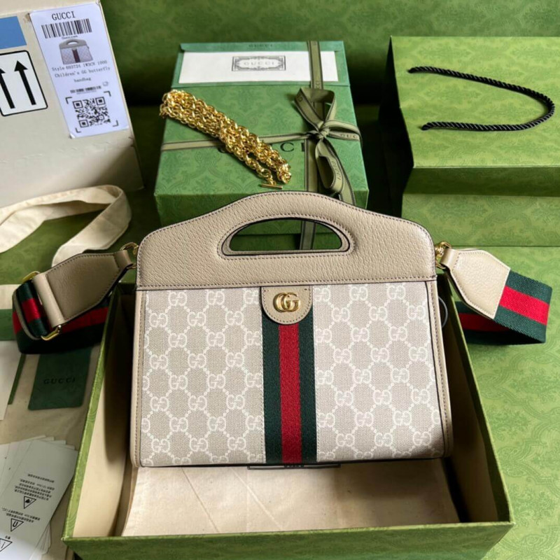 Replica Gucci Ophidia Small Tote With Web 693724 White1:1High-quality replica
