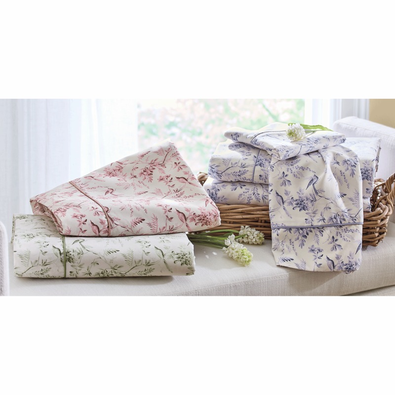 Avian Toile Microfiber Sheets - MIDNIGHT VELVET CATALOG