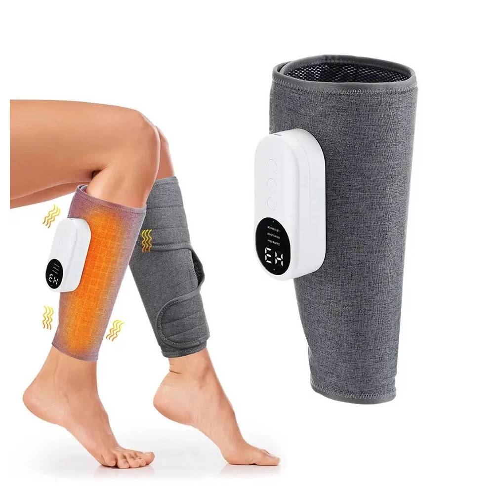 Draadloos Verwarmd Beenmassageapparaat met Luchtcompressie – Ontspanning en Verbeterde Bloedsomloop