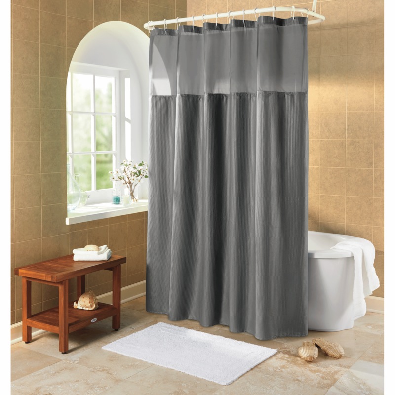 Serene Snap Shower Curtain - MIDNIGHT VELVET CATALOG