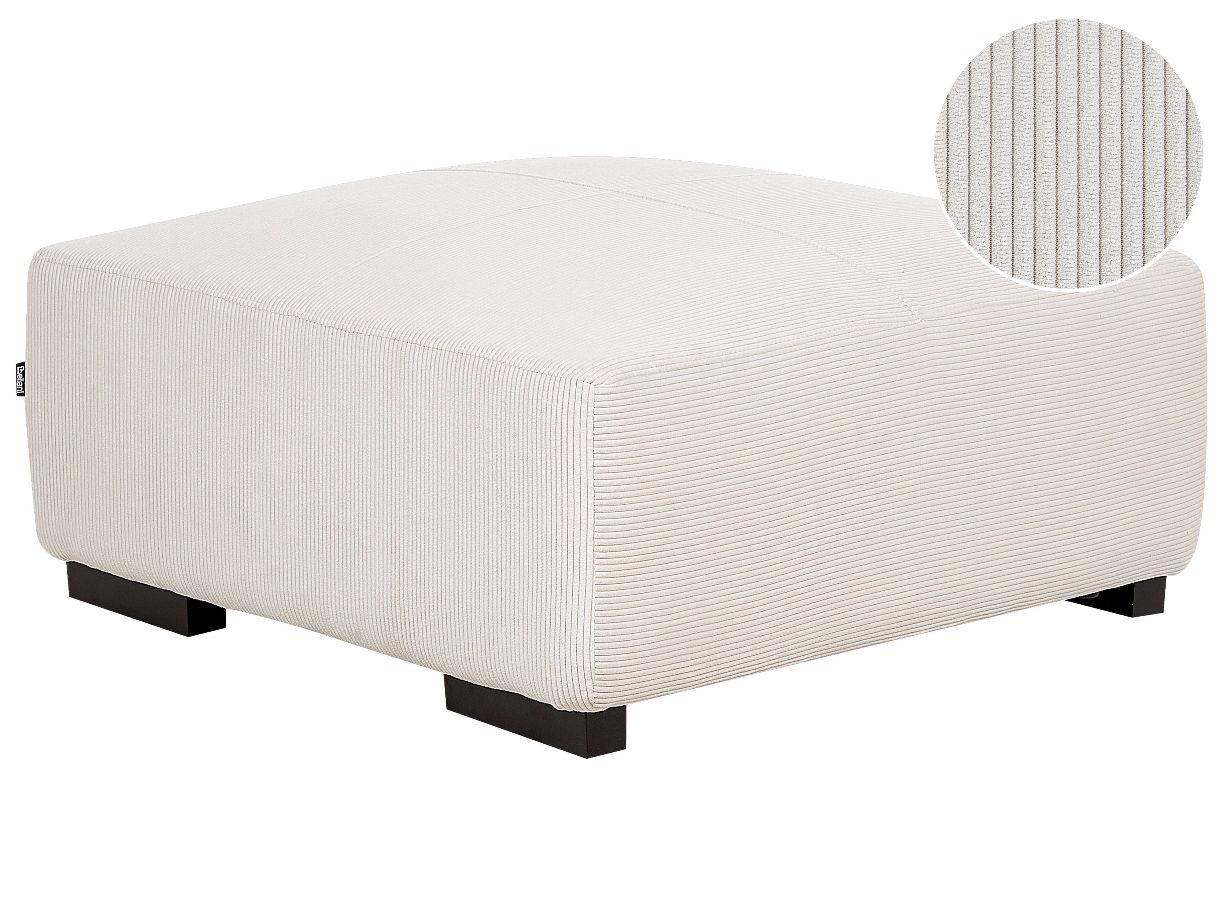 Ottoman LUNGO Corduroy Off-White