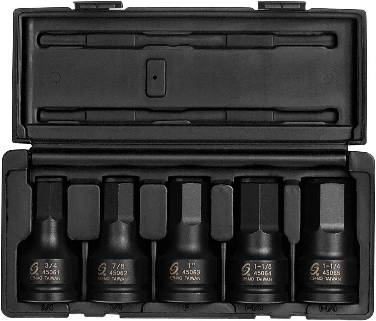SUNEX TOOLS 4506, 3/4 Inch Drive Impact Hex Driver Set, 5-Pieces, SAE, 3/4