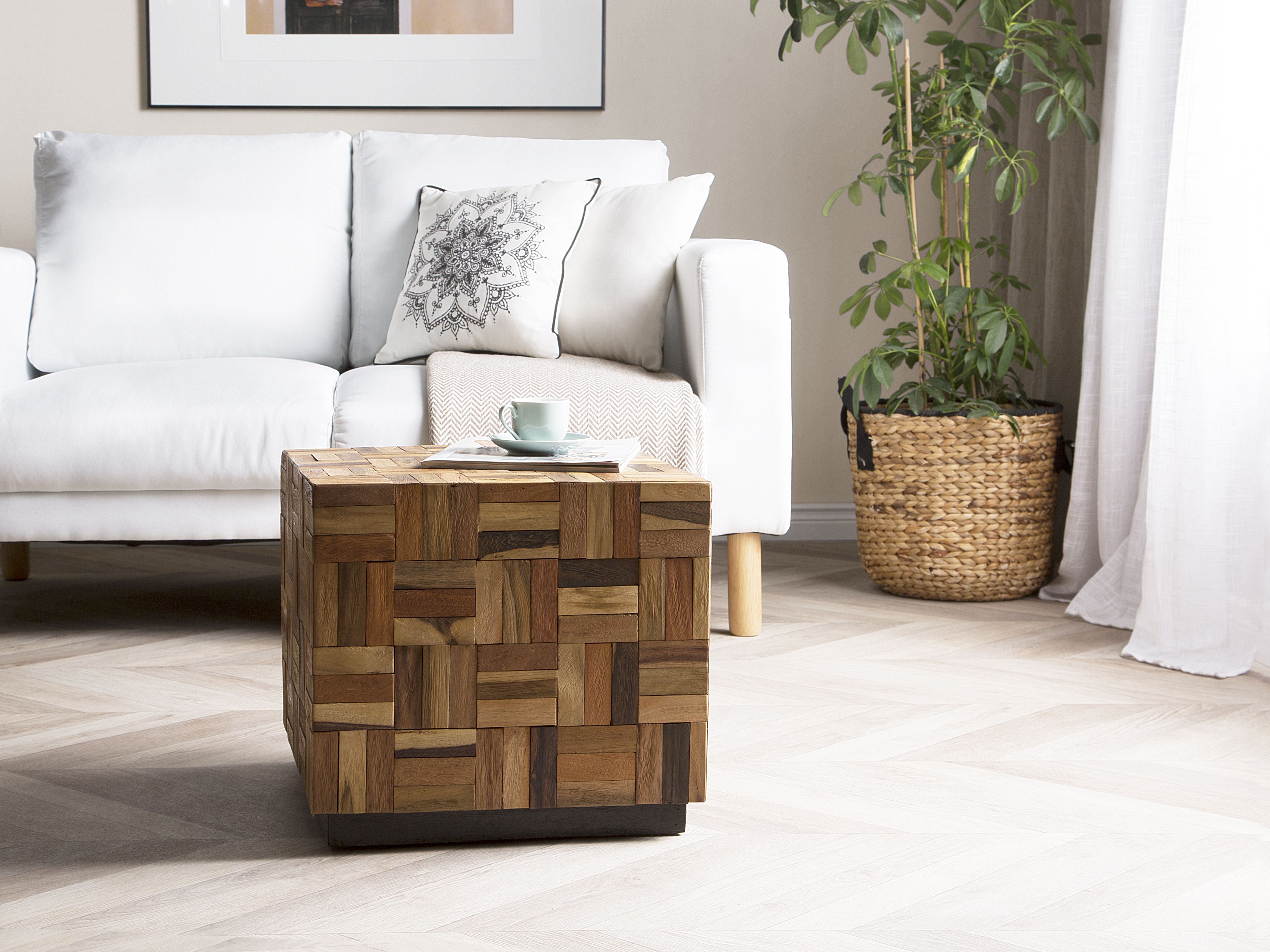 Coffee Table GAMETI Teak Wood Brown