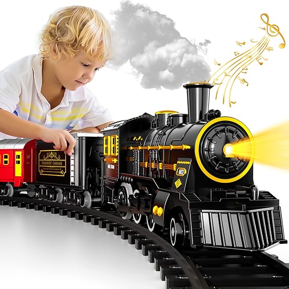 TrackMaster Pro Elektrische Treinset Speelgoed met Realistische Geluiden voor Kinderen – Eenvoudige Montage en Duurzaam Ontwerp
