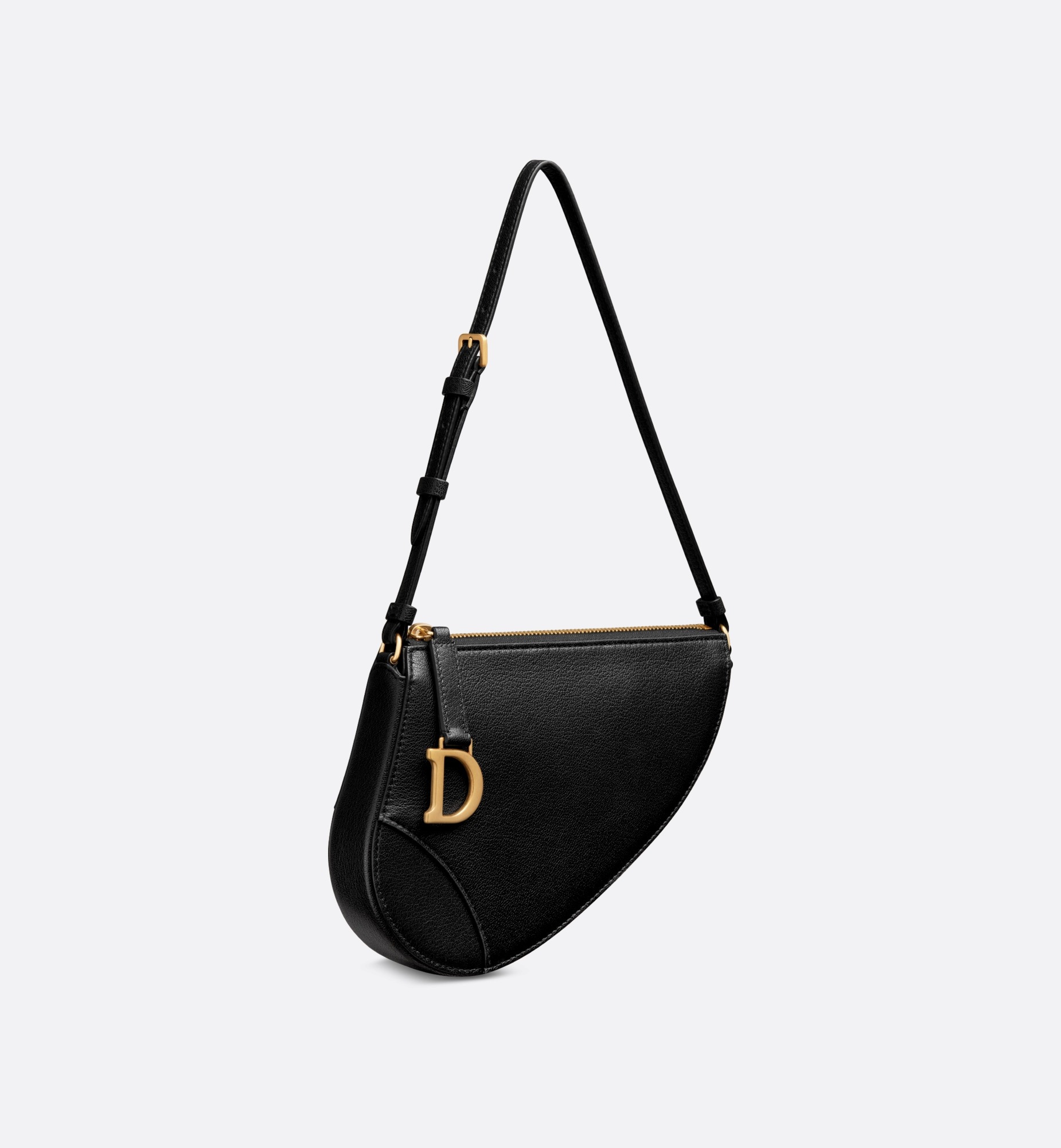 Christian Dior Saddle Rodeo Pouch Black For Women S5909CCEH_M900 – 20 Cm/ 8 Inches1:1High-quality replica