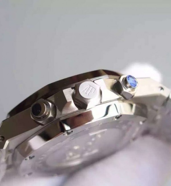 Replica Audemars Piguet Royal Oak Chronograph SS Blue Dial SS Bracelet A7750 - Elite Watch Atelier
