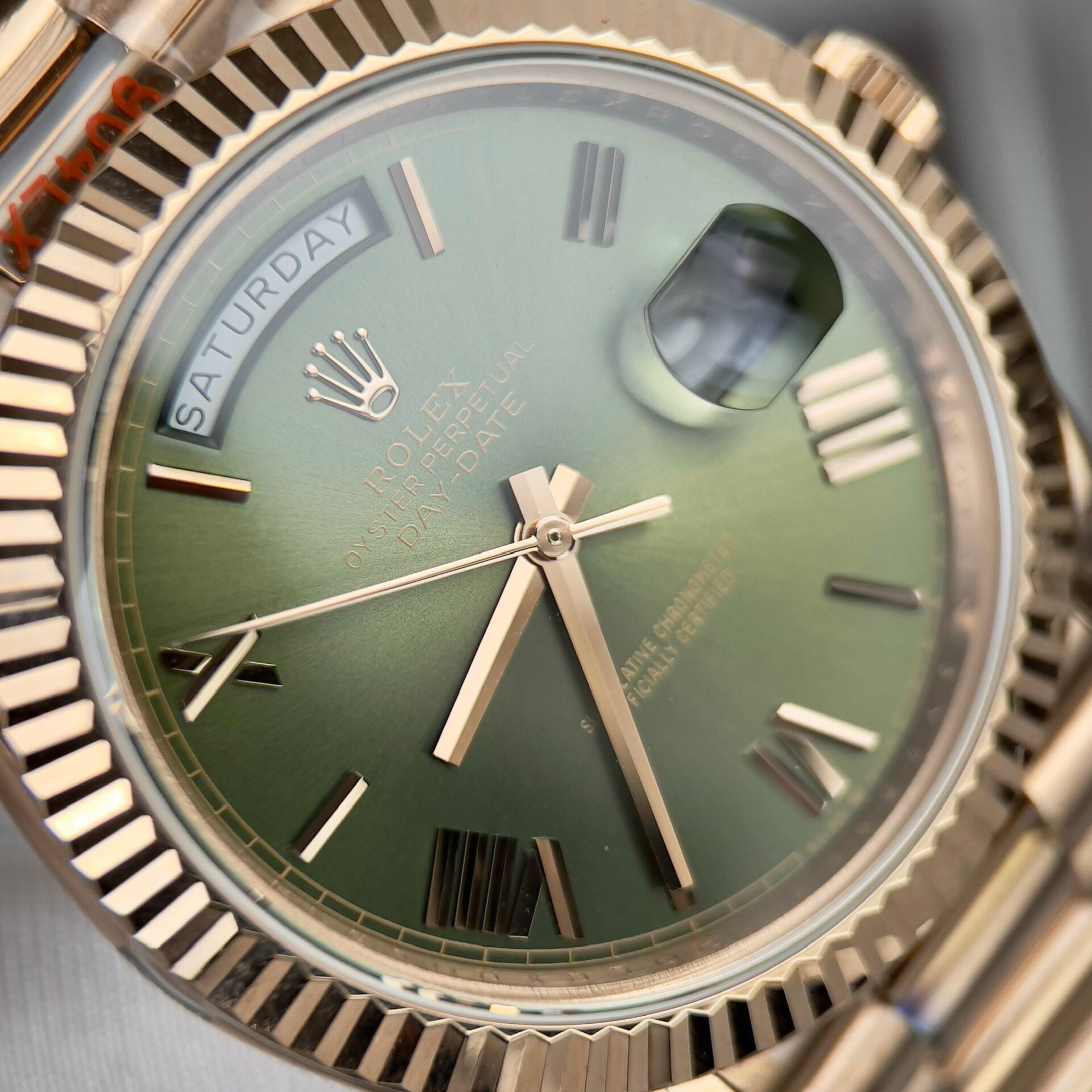Rolex Day-Date 228235 Green Dial Replica Watch GM Factory 40mm - Elite Watch Atelier