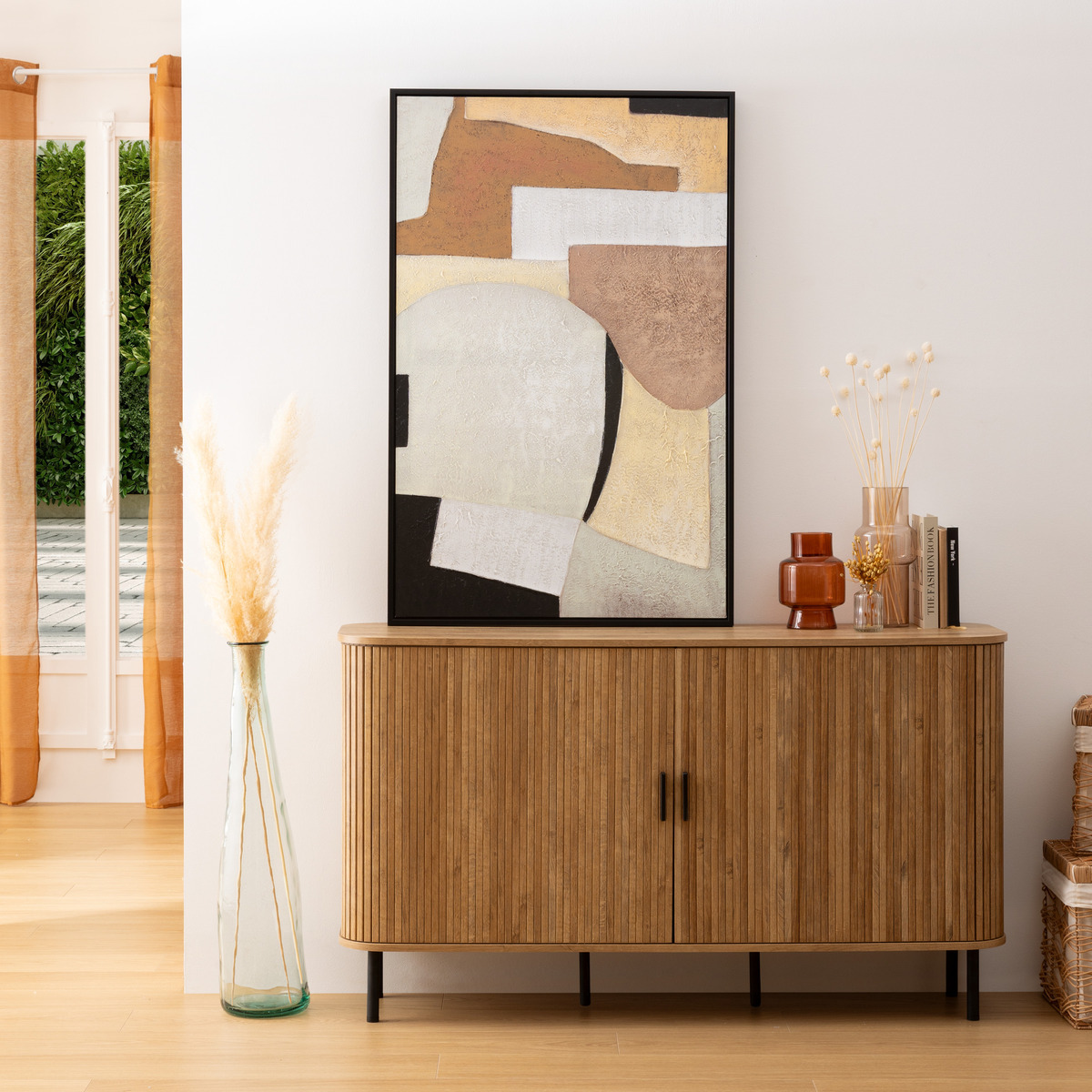 Painted framed canvas "Hilda" 116x75 cm