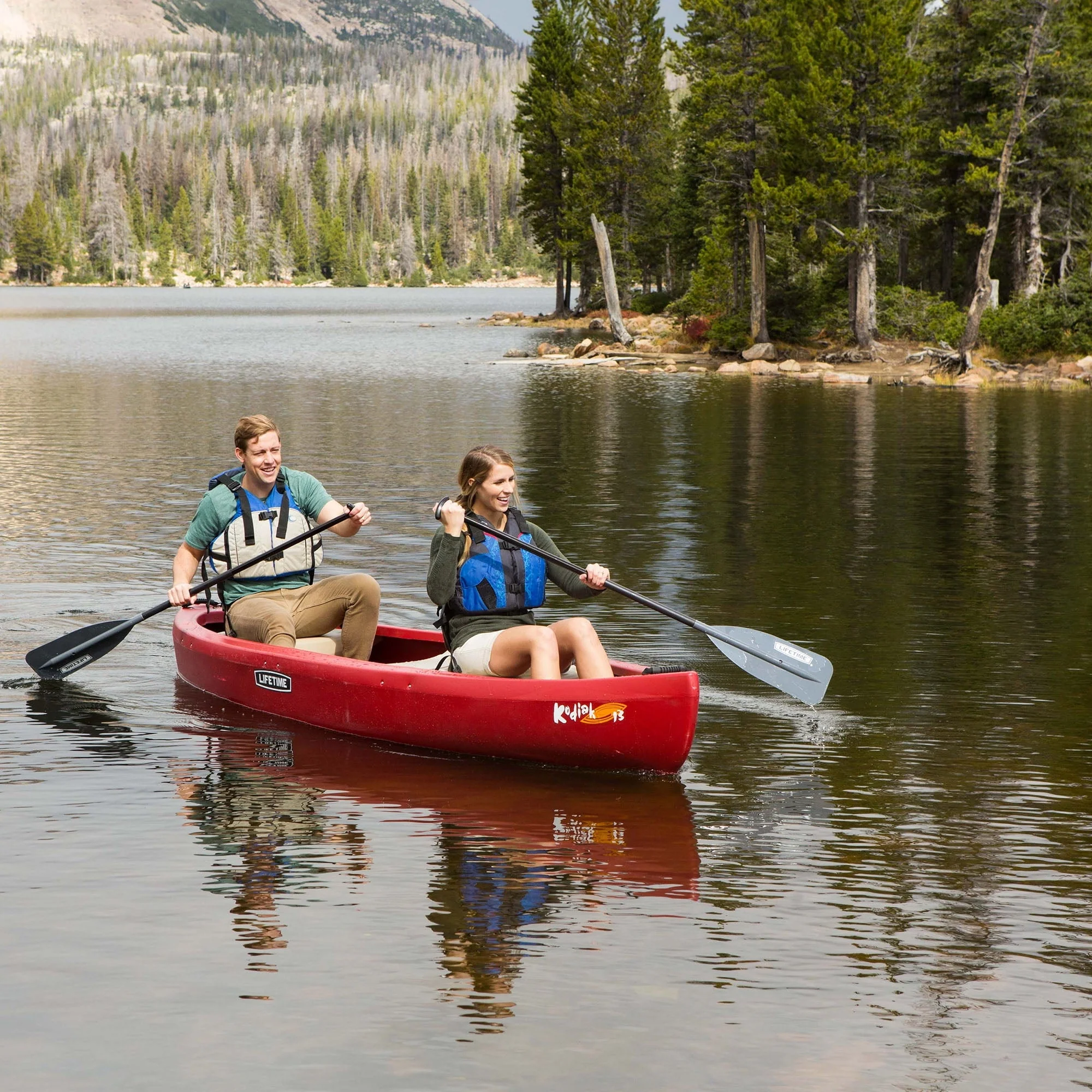 Lifetime Kodiak 13 ft Canoe, Red (90658) - Image 15