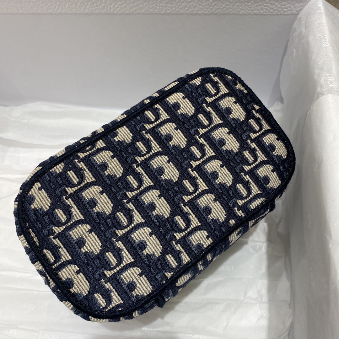 Small Diortravel Vanity Case With Shoulder Strap Beige For Women 7.5in/18.5cm1:1High-quality replica