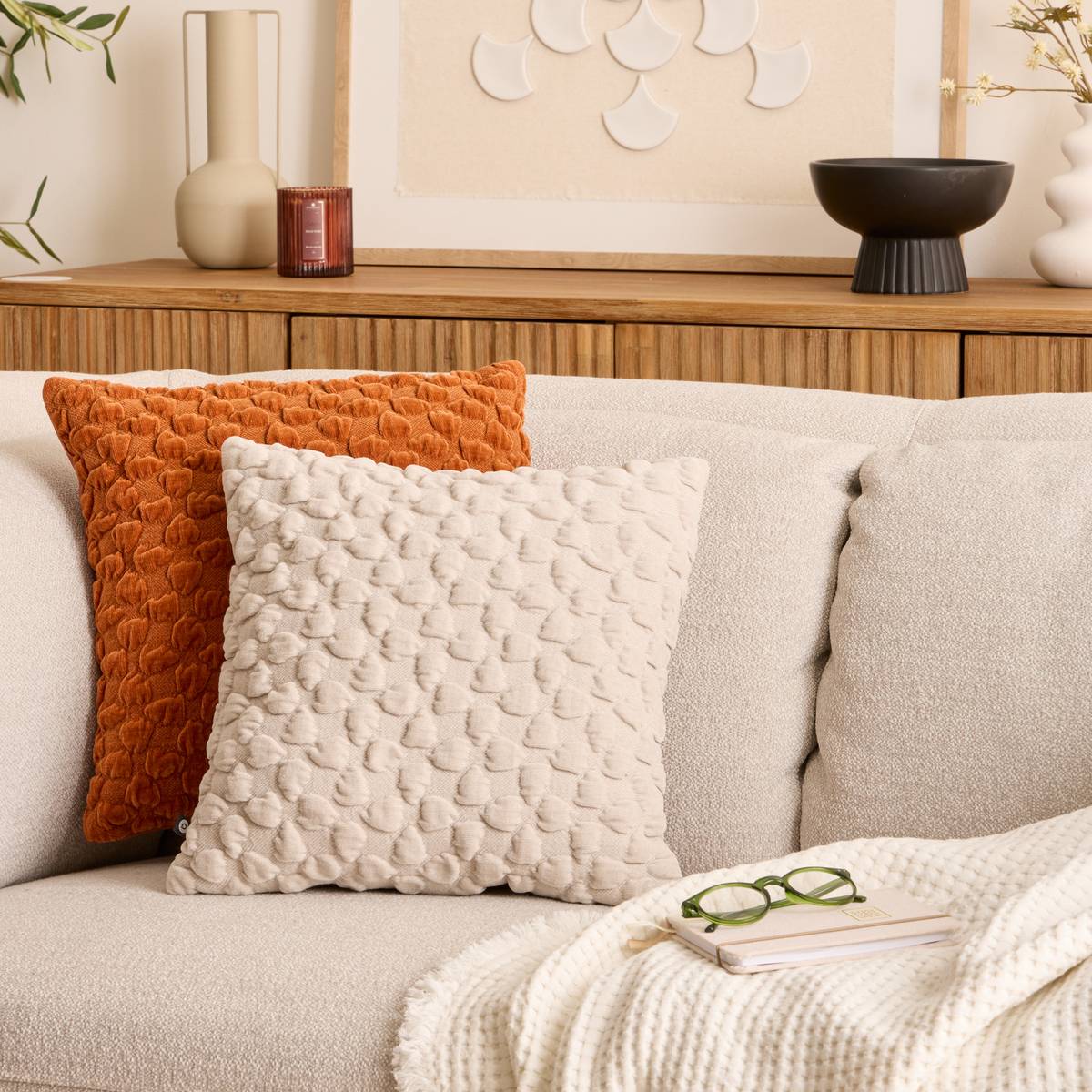 Cushion "Nova" Beige Linen, 40x40 cm