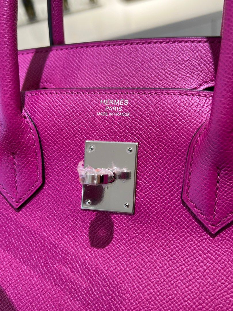 HERMES BIRKIN 30 Togo leather Rose purple A Engraving Hand bag 600030105 HERMES BIRKIN 30 Togo1:1High-quality replica