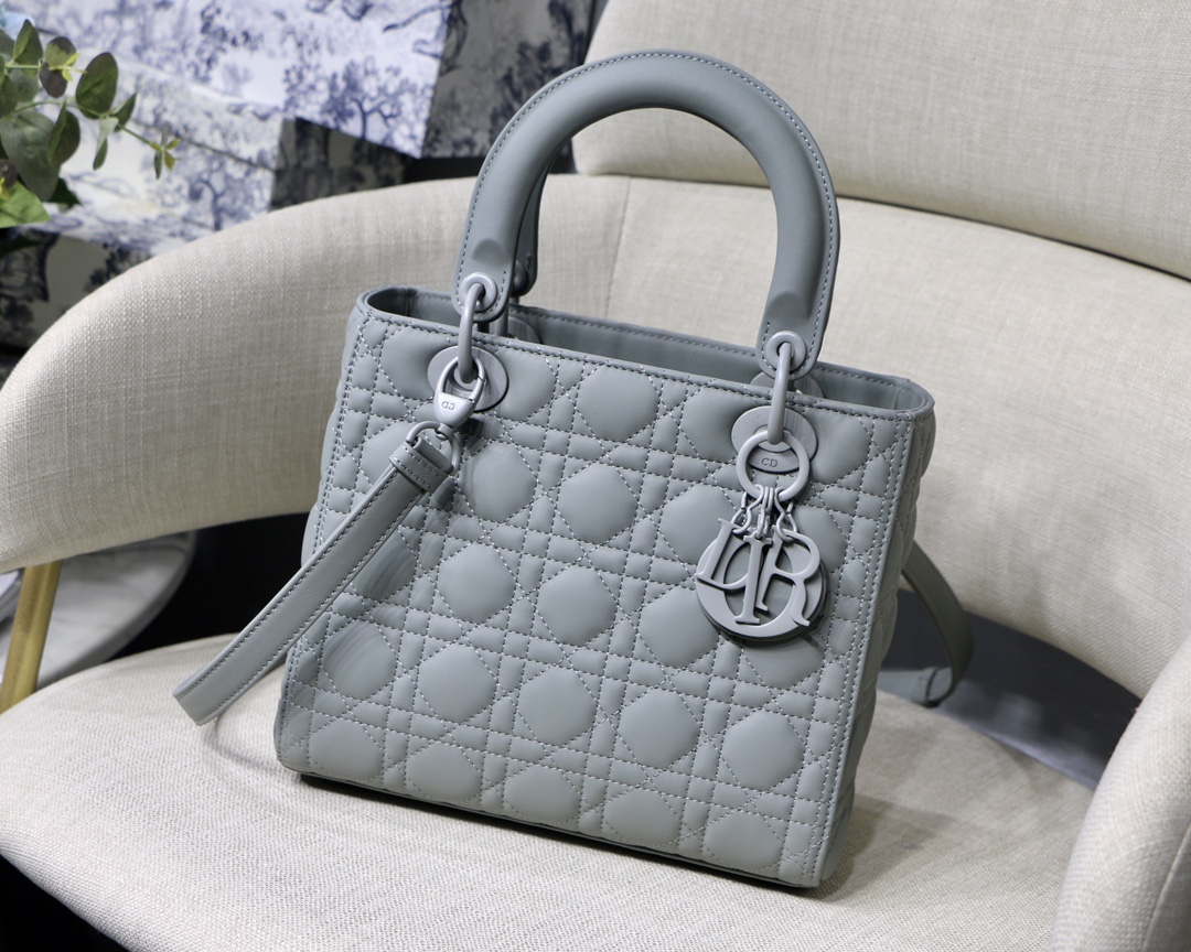 Medium Lady Bag  Black/White/Beige/Grey For Women 9.5in/24cm M0565ONGE_M9001:1High-quality replica