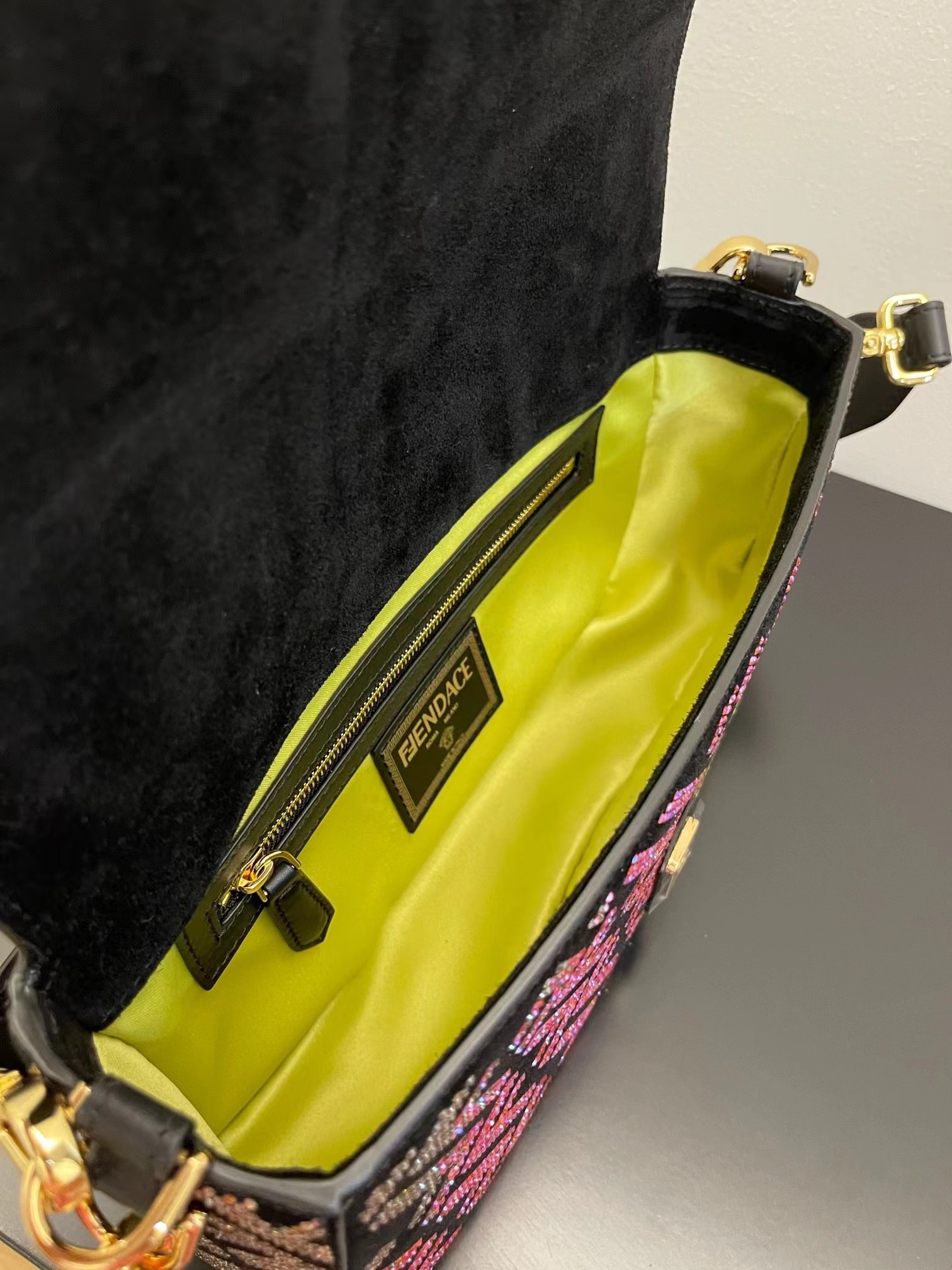 Fendi x Versace leather Baguette bag - Replicaclubs