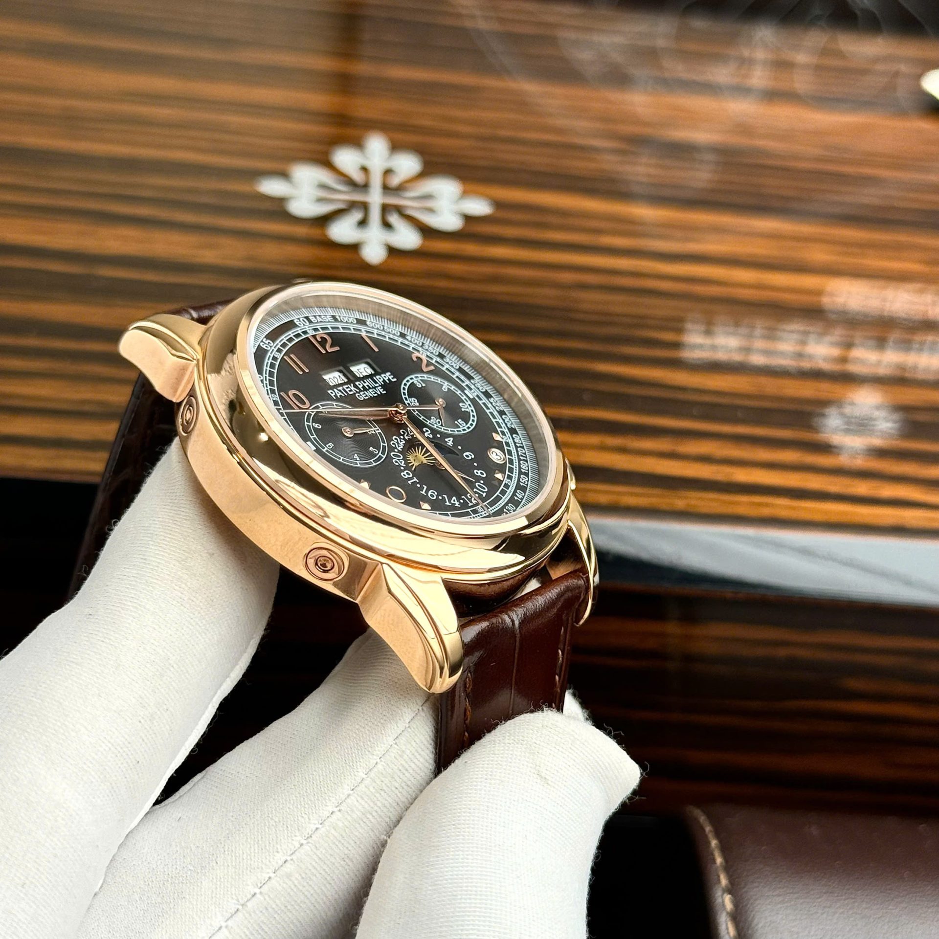 Patek Philippe Perpetal Calendar 5270 Fake 11 Watch Leather Strap 41mm - Top club