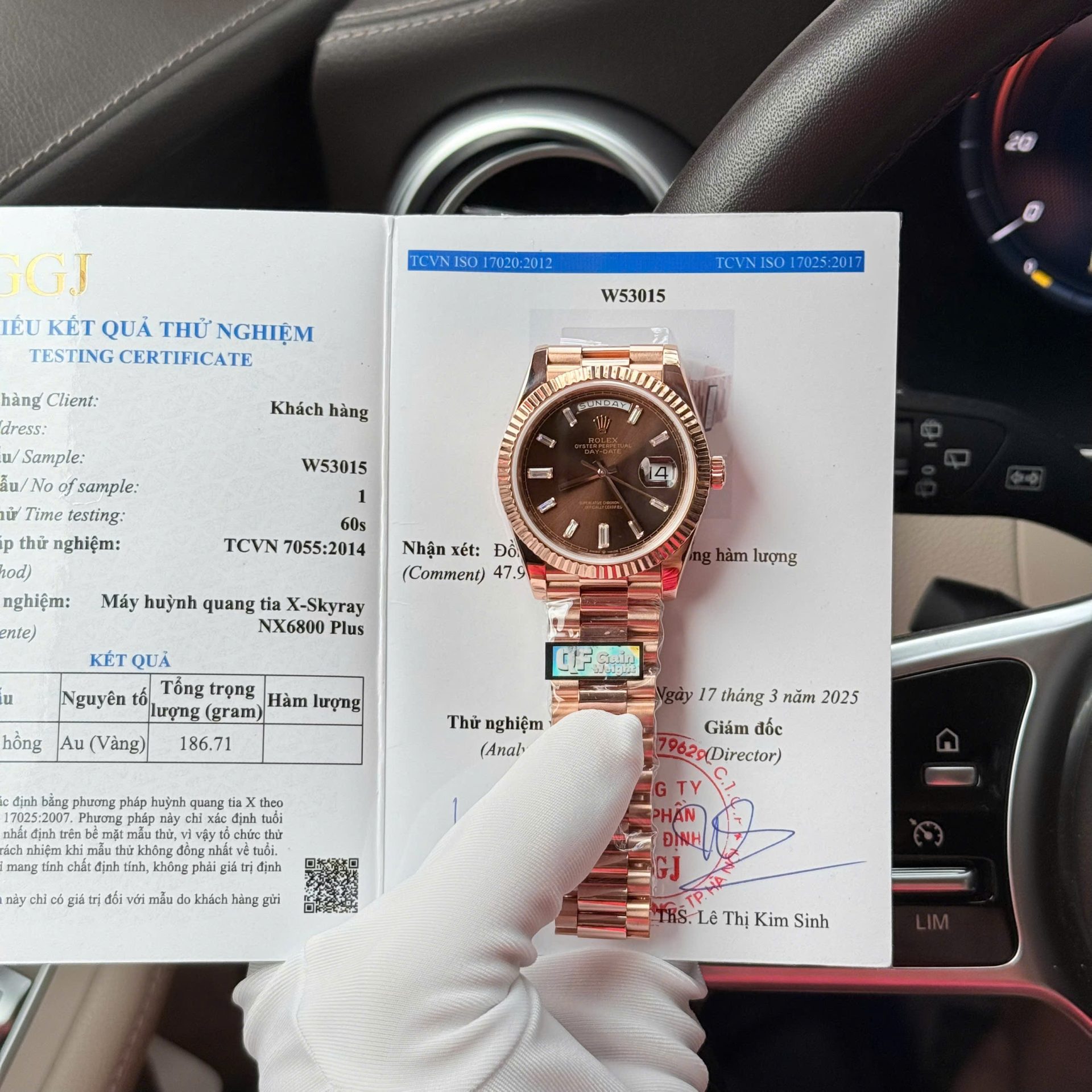 Rolex Day-Date Dial Chocolate Copies Watch 18K Gold Wrapped Weight 186Gram QF 40mm - Elite Watch Atelier