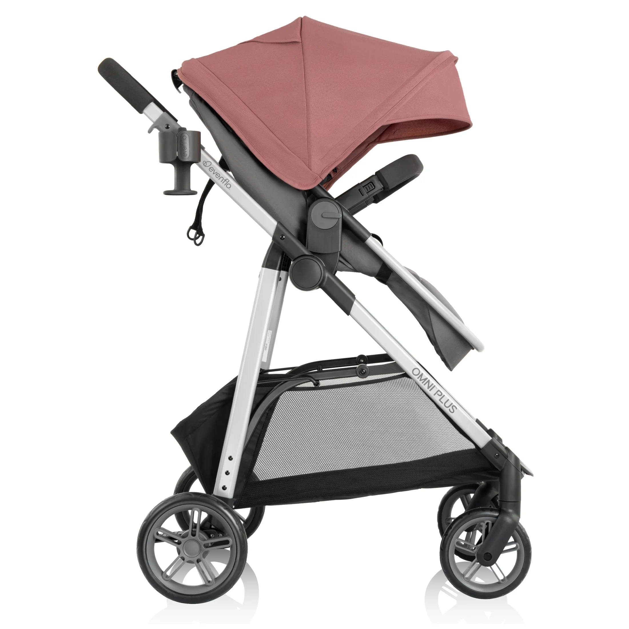 Evenflo Omni Plus Modular Travel System with LiteMax Sport Infant Car Seat, Mylar Gray, Unisex - Image 83