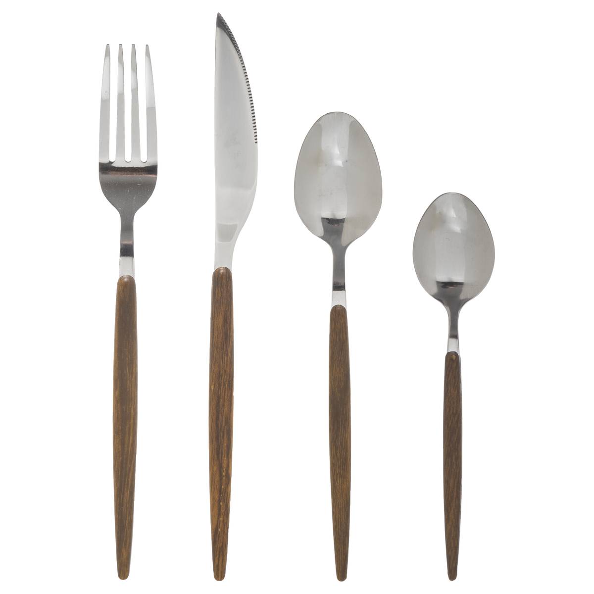 24-piece cutlery set "Amazonie" Brown
