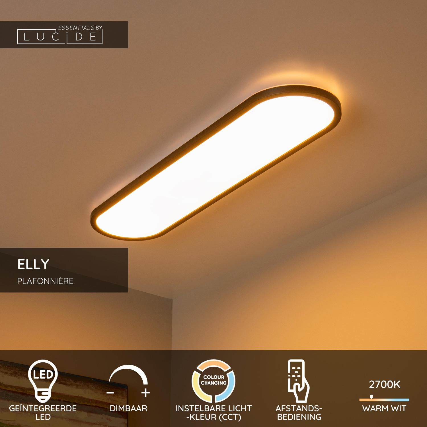 Lucide ELLY Plafonnière - Opaal