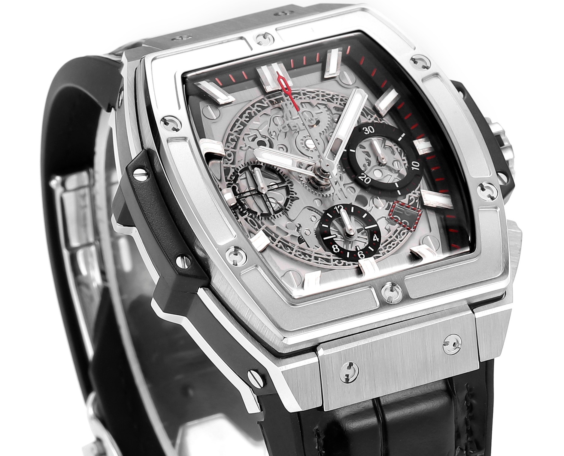 Hublot SPIRIT OF BIG BANG Chronograph, 45 mm Textured rubber strap(1:1 replica) - Top club