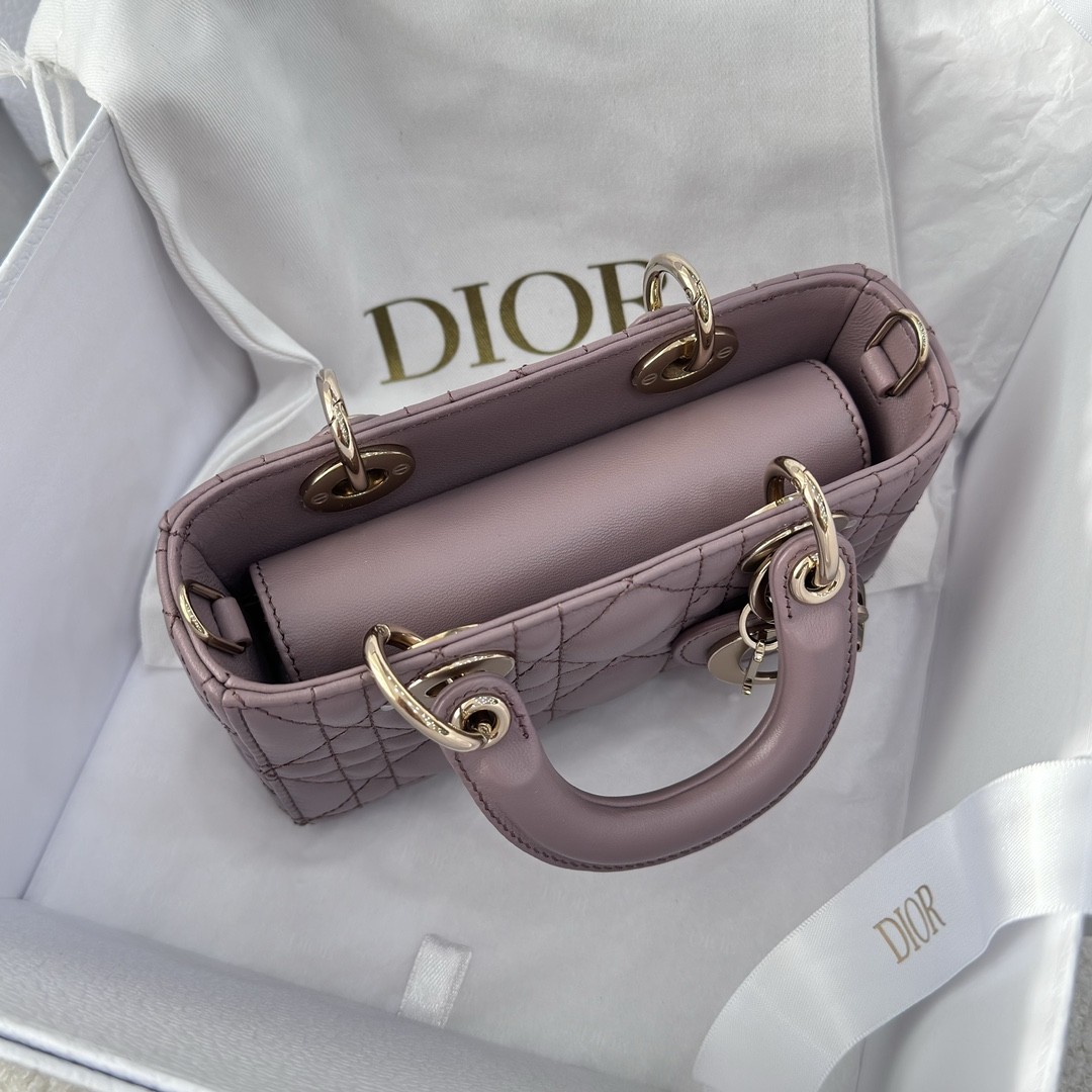 Dior Small Lady D-Joy Bag Purple For Women 6,3in/16cm1:1High-quality replica