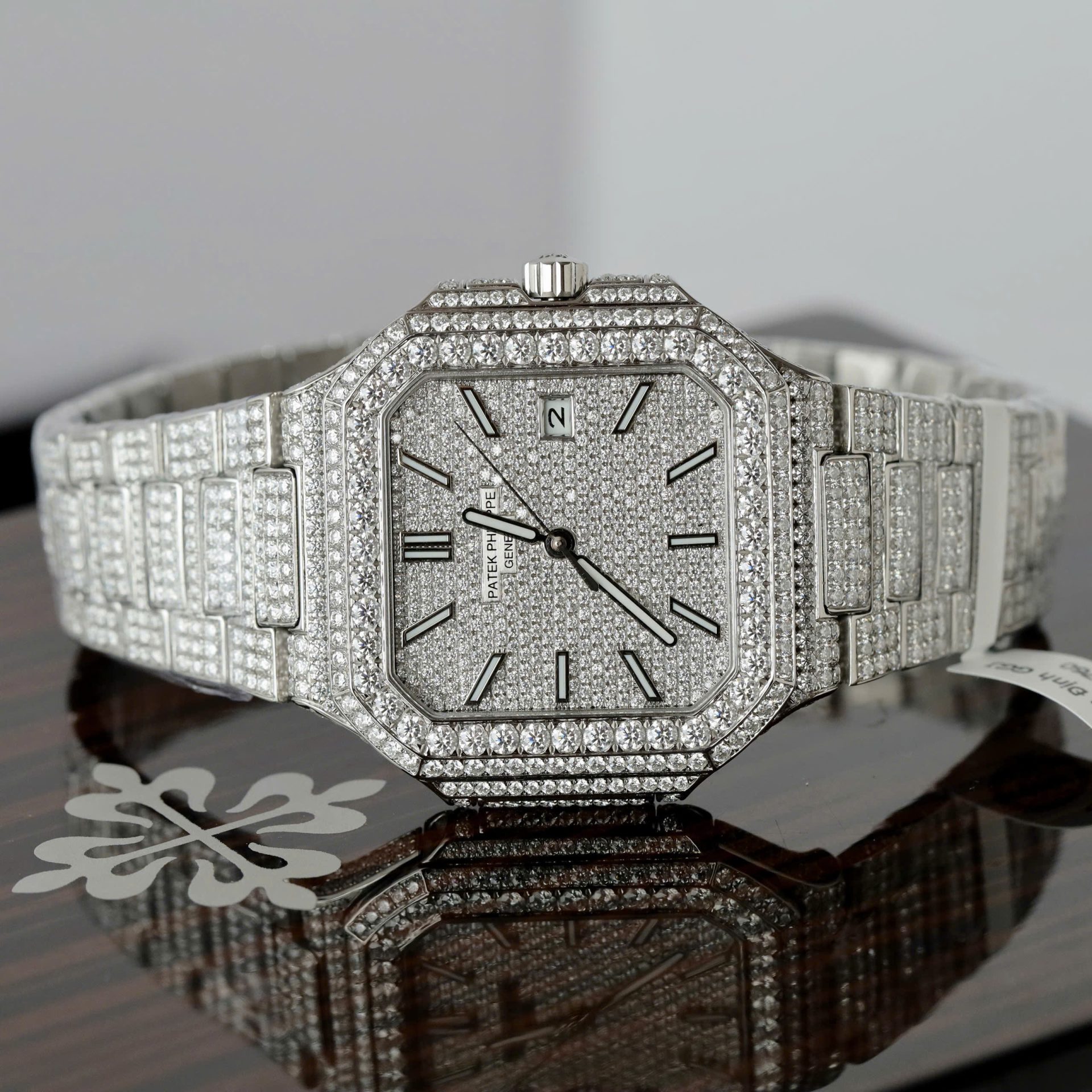 Patek Philippe Cubitus 5821 Copies Watches Diamonds Moissanite Hong Kong Custom 45mm - Top club