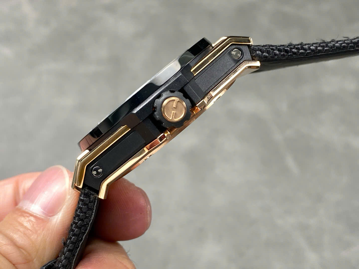 Hublot Big Bang Tourbillon Skeleton Dial Best Replica Watches Fabric Strap 45mm - Top club