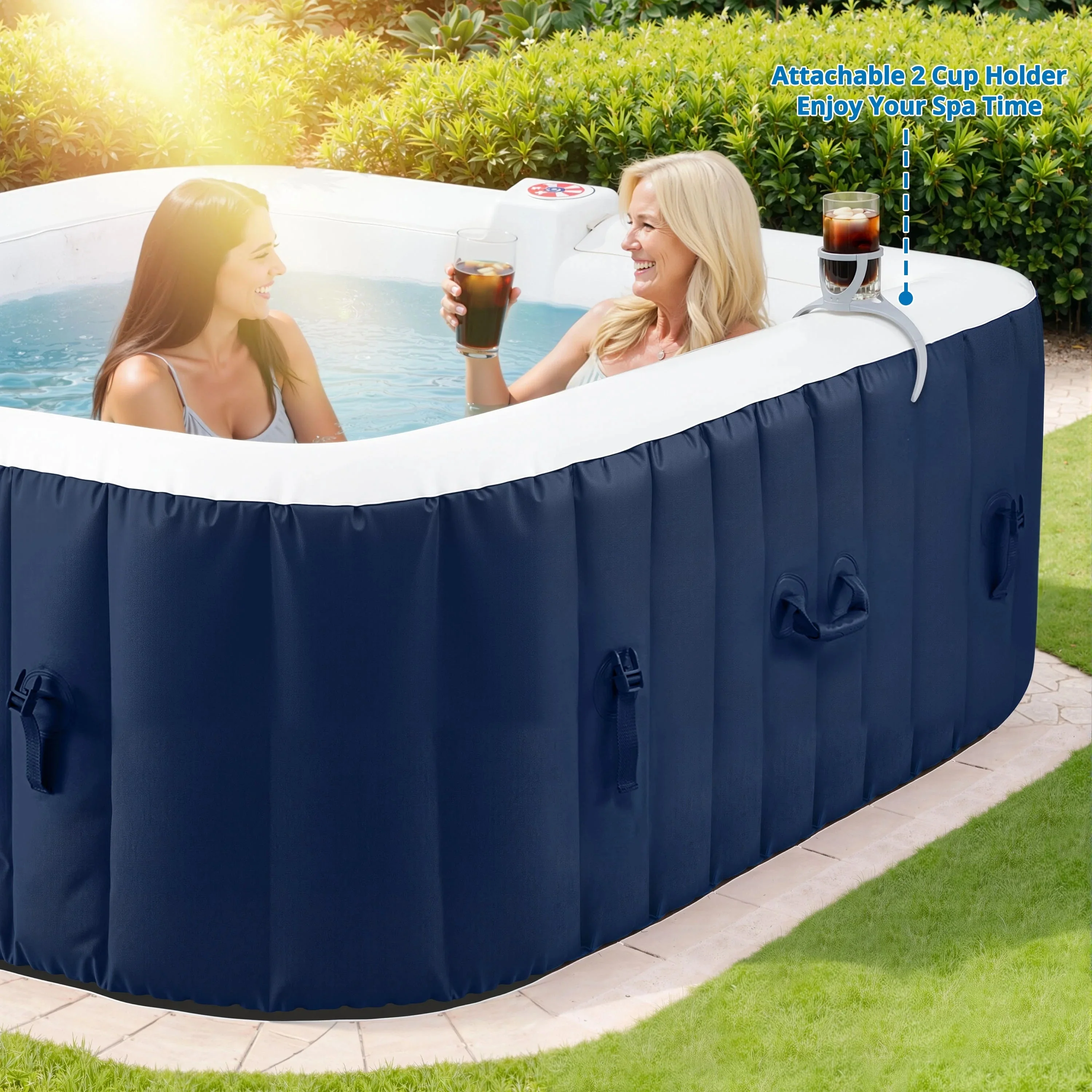 SEGMART Inflatable Hot Tub Spa, 73 inch, 4-6 Person, 130 Jets, 240 Gallon Capacity - Image 15 SEGMART Inflatable Hot Tub Spa, 73 inch, 4-6 Person, 130 Jets, 240 Gallon Capacity - Image 15