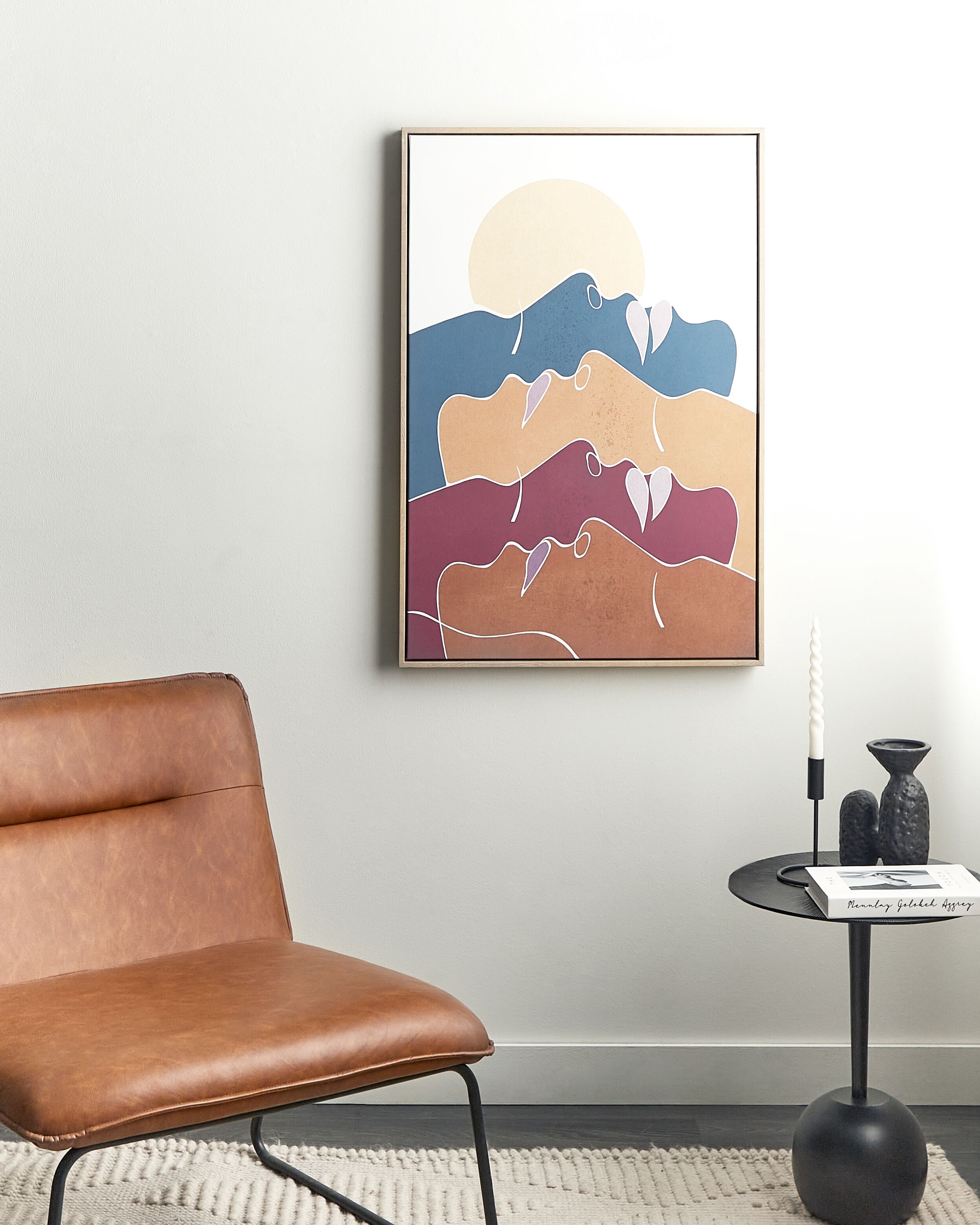 Canvas FASANO Feminine Motif 63 x 93 cm Multicolour