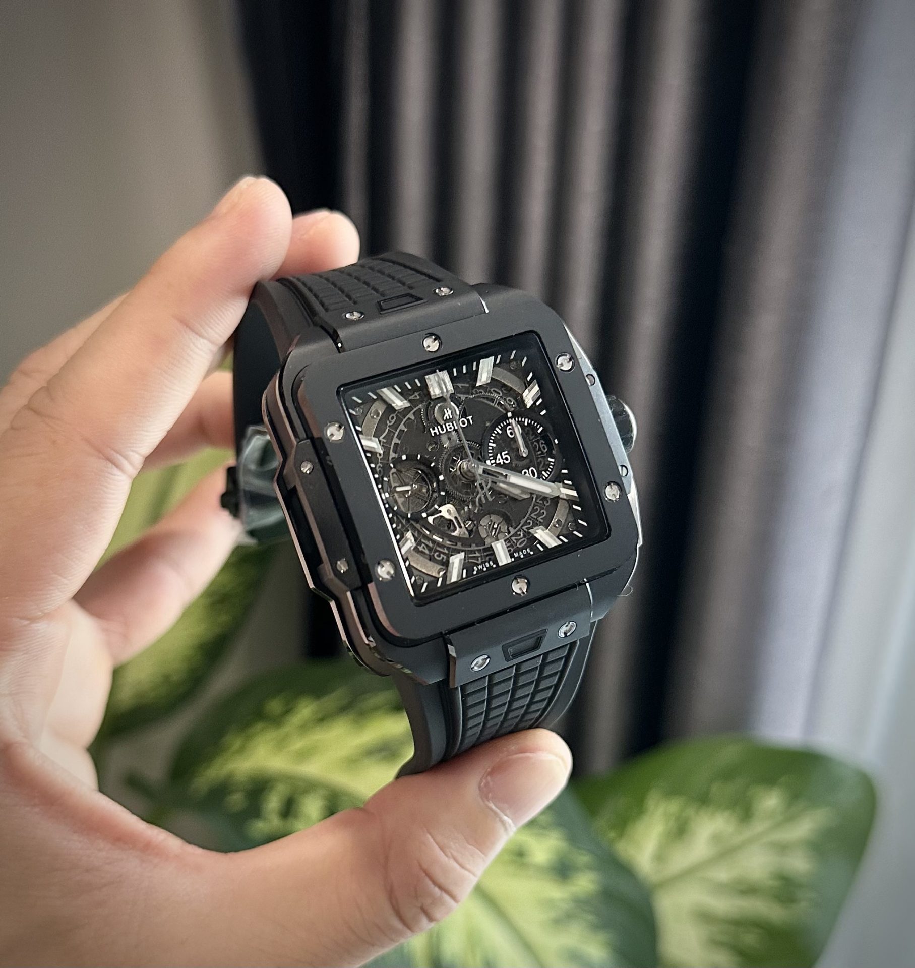 Hublot Replica Watch Square Bang Unico Ceramic Black BBF Factory 42mm - Top club