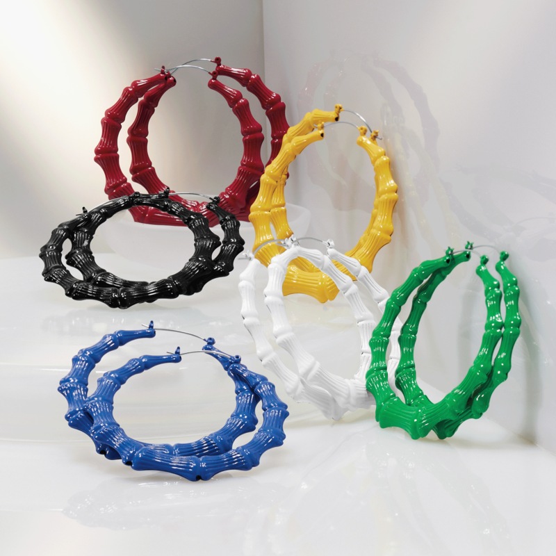 Color Bamboo Hoops - MIDNIGHT VELVET CATALOG