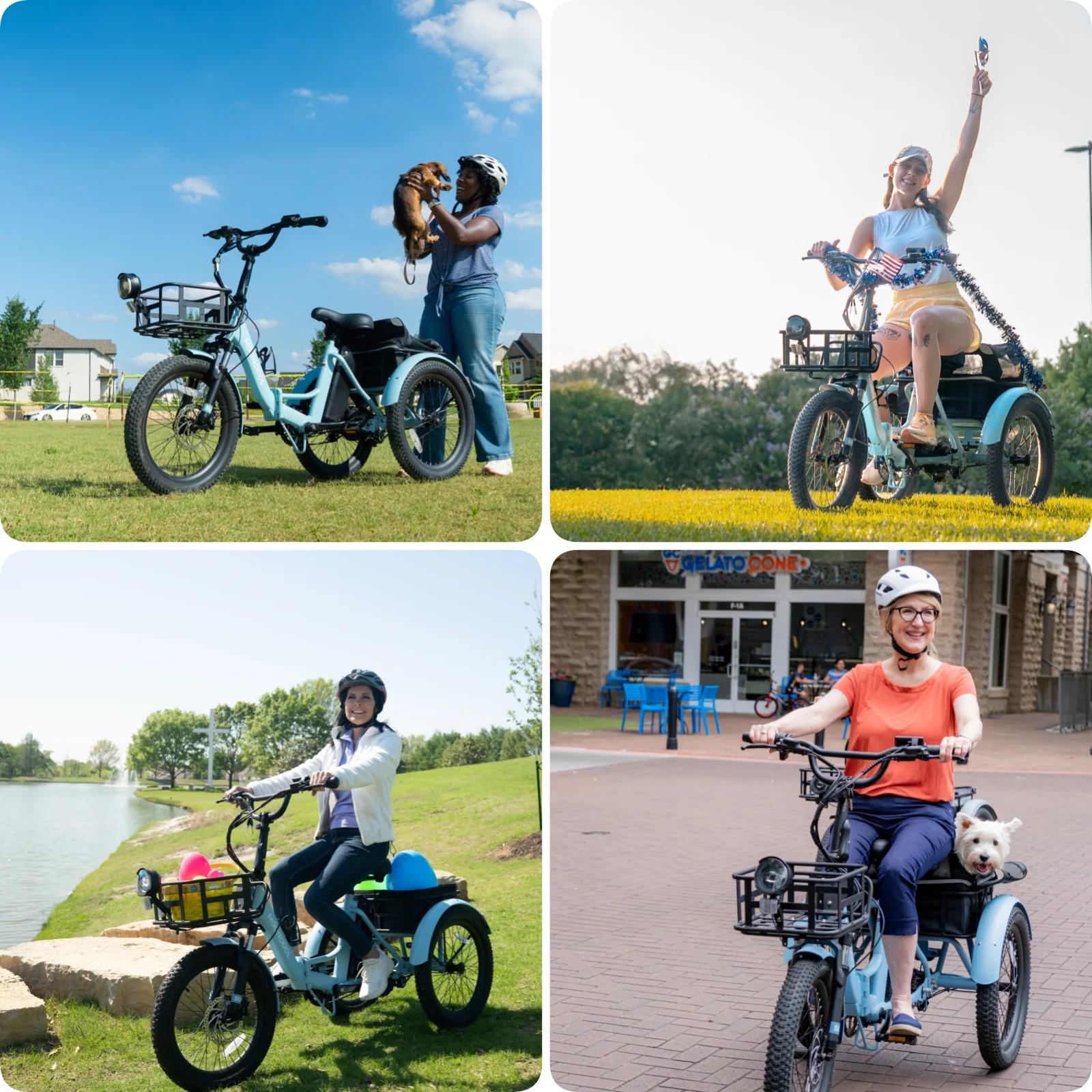 MOONCOOL TK1 Folding Electric Tricycle for Adults,48V 14.5Ah Removable battery, 500W(Peak 1000w)Motor, 20" Fat Tire Step-Thru 3Wheel Electric Bicycle w/Front&Rear Baskets, Certified to UL 2849 by SGS - Image 70