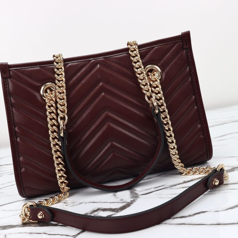 Replica Gucci GG Marmont Tote Bordeaux1:1High-quality replica