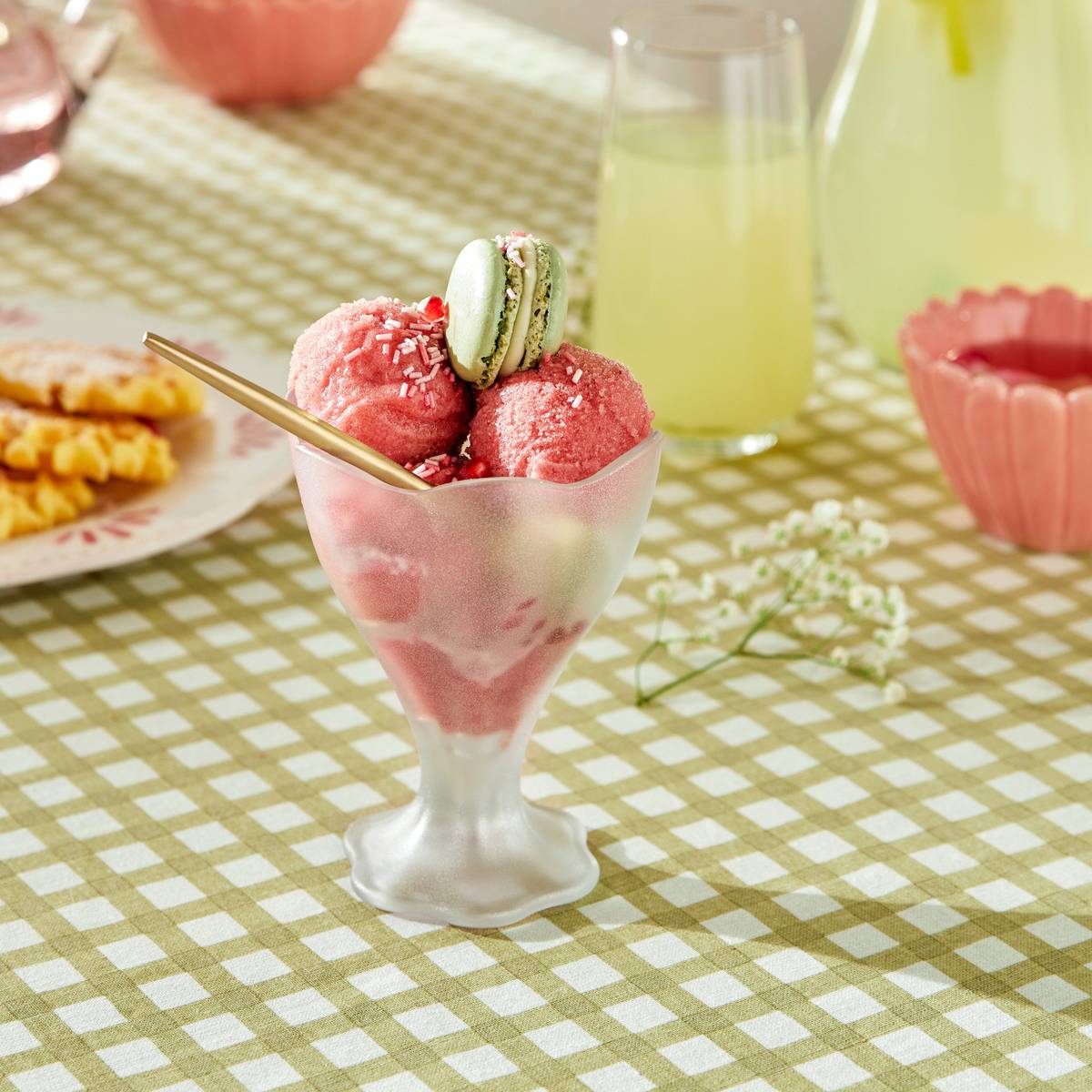 Ice cream bowl "Fleur De Rose" 250 ml, Glass