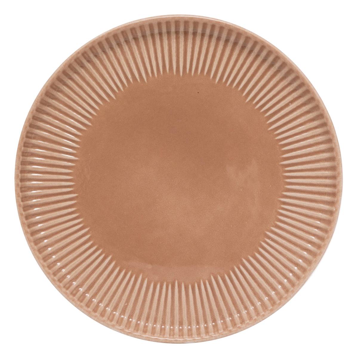 Dessert plate "Chloe" Stoneware (ceramic), D.20.5 cm, Moccha