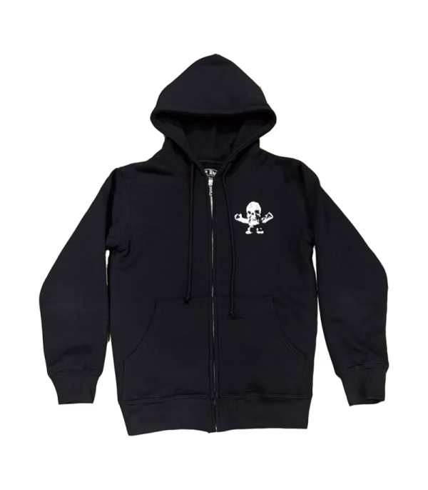 RARE CH Foti Skeleton Circle Logo Zip Up Hoodie