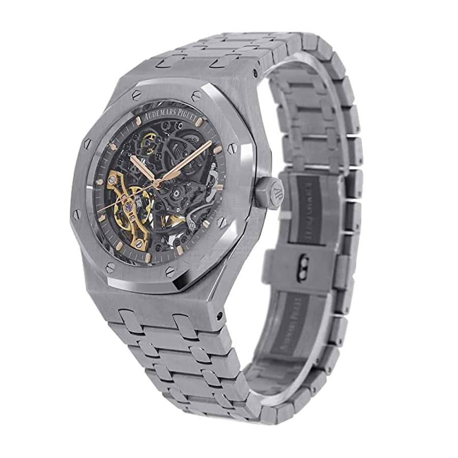 Audemars Piguet Royal Oak Double Balance Wheel Openworked 15407ST Replica - Elite Watch Atelier
