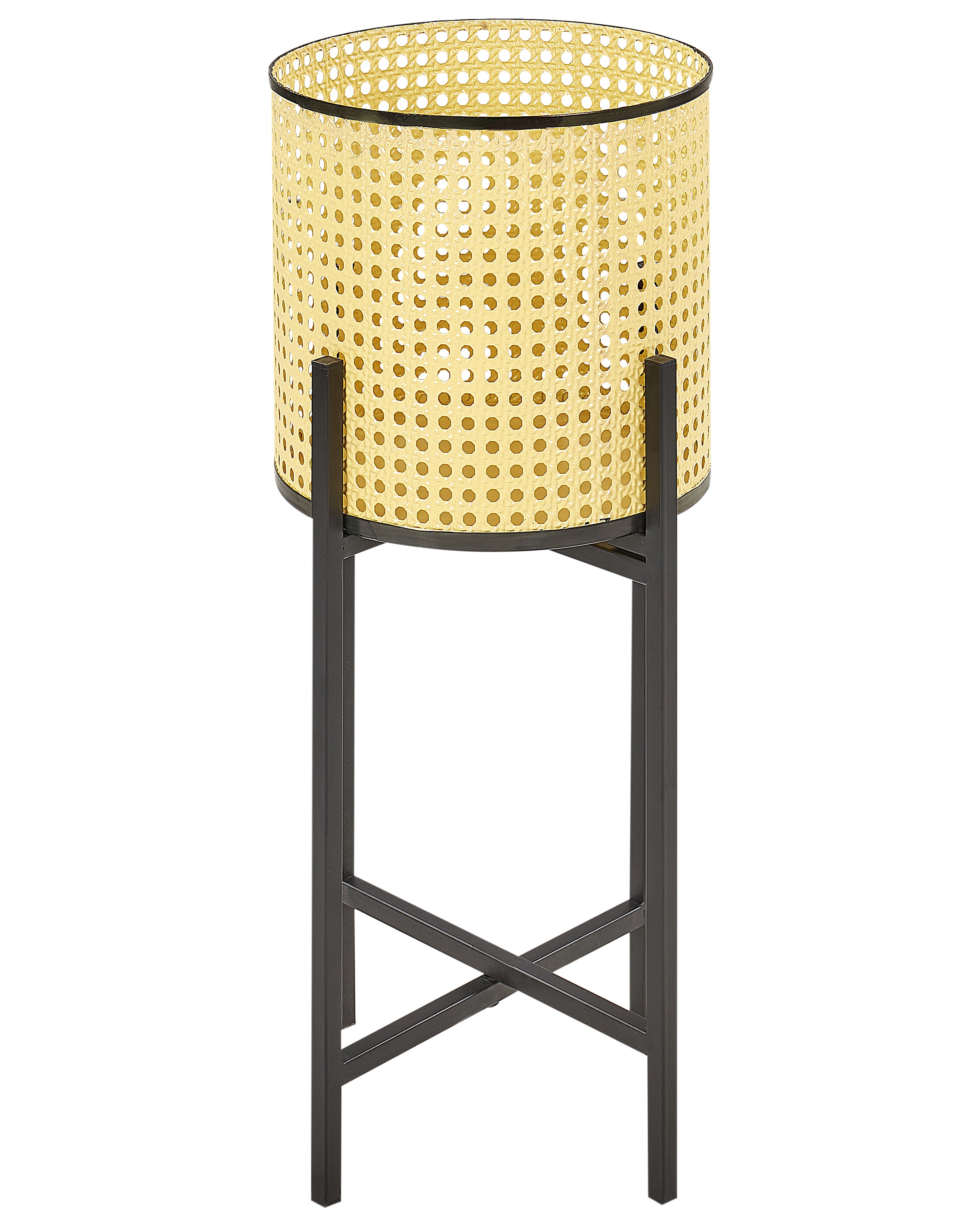 Elevated Plant Pot FALLOPIA Metal 25 cm Beige