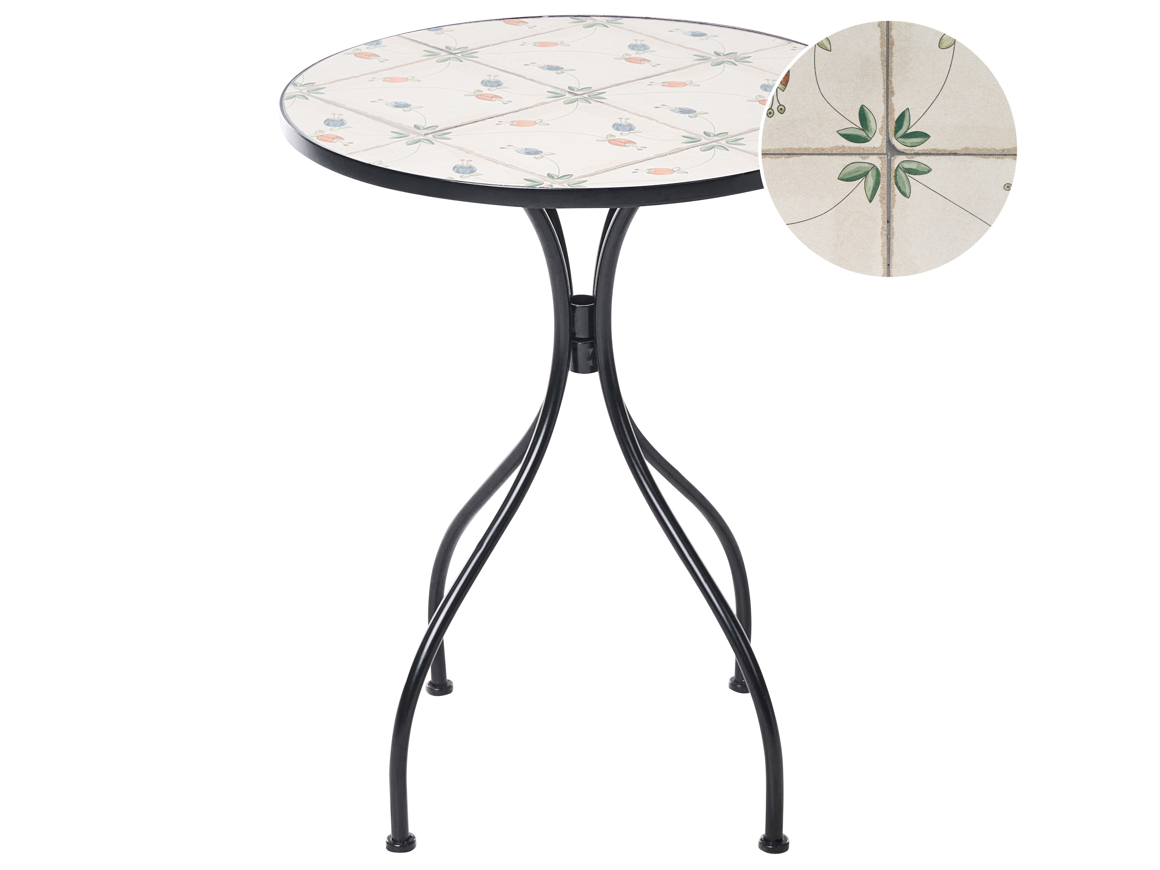 Bistro Table CARONA 60 cm 60 cm Metal Black