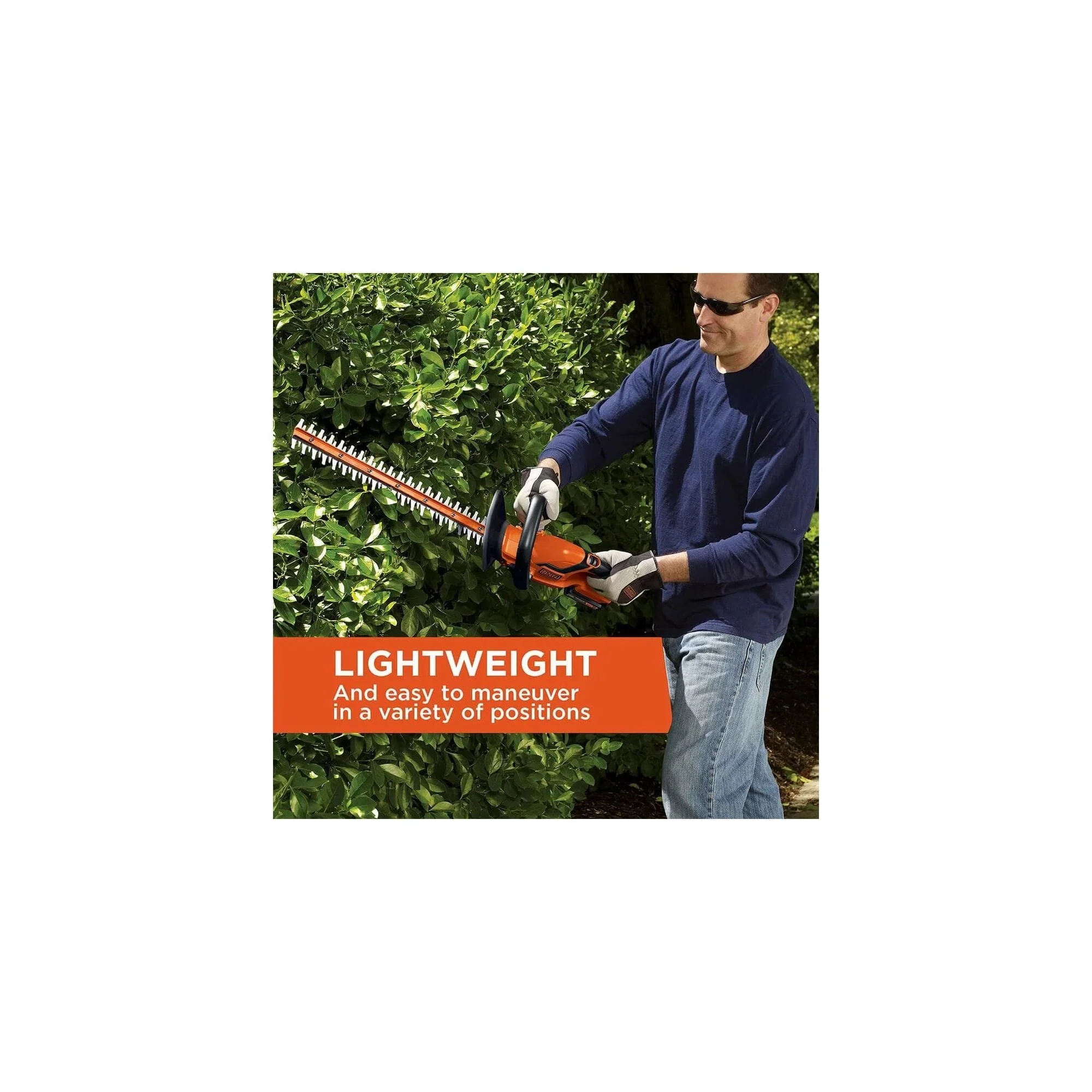 BLACK+DECKER 20V MAX Cordless Lithium 22 in Hedge Trimmer - LHT2220 - Image 6 BLACK+DECKER 20V MAX Cordless Lithium 22 in Hedge Trimmer - LHT2220 - Image 6