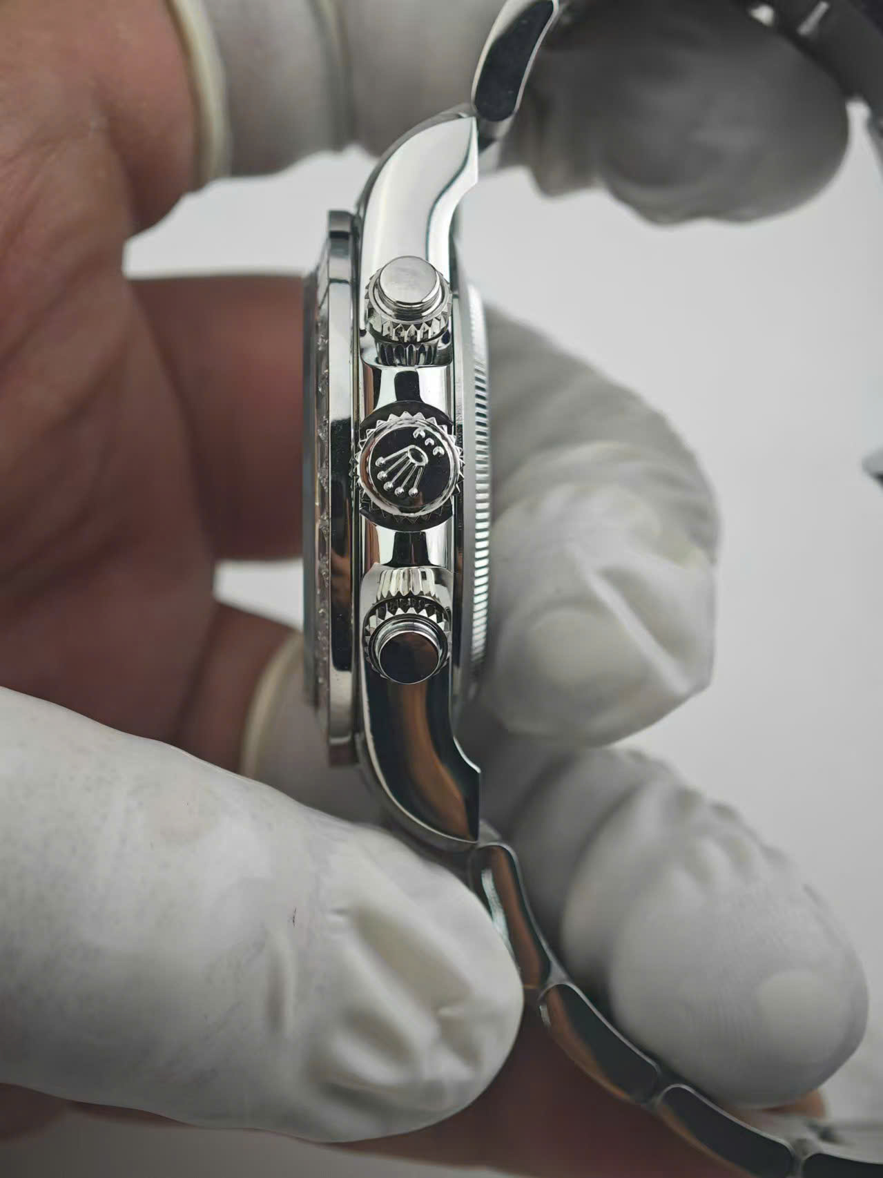 Rolex Cosmograph Daytona 116576TBR Replica Watch Platinum PT950 + Diamonds Custom 40mm - Top club