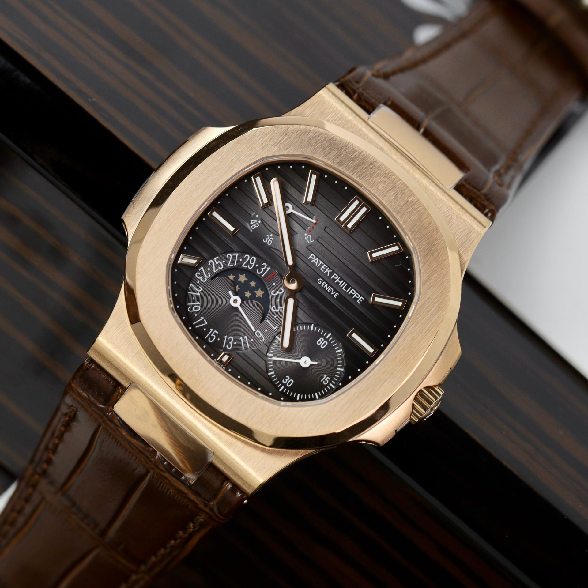 Patek Philippe Replica Watch Nautilus 5712R Rose Gold PPF Factory 40mm - Top club