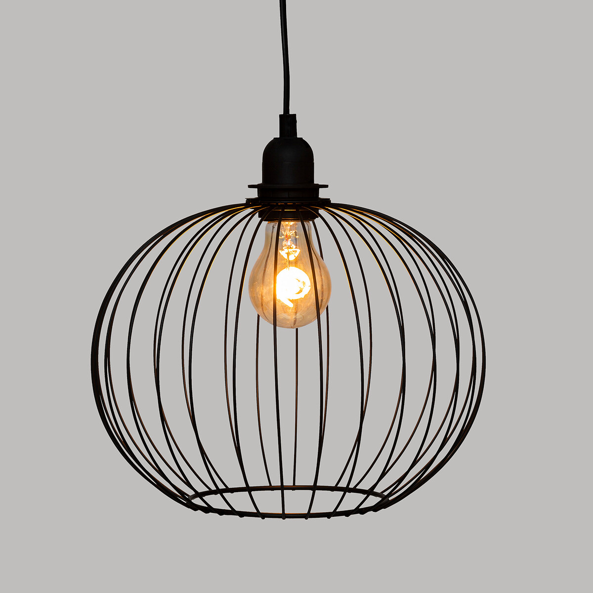 Hanging lamp "Victa" Metal, black, d.28 cm