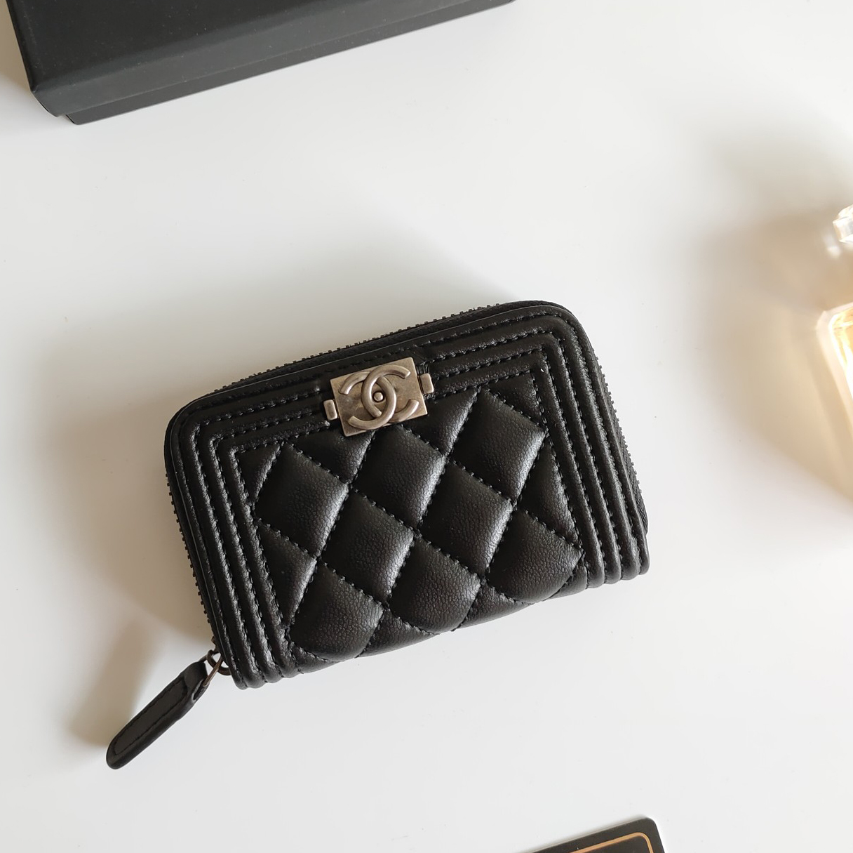 Chanel 21k LE BOY Zipper Wallet1:1High-quality replica