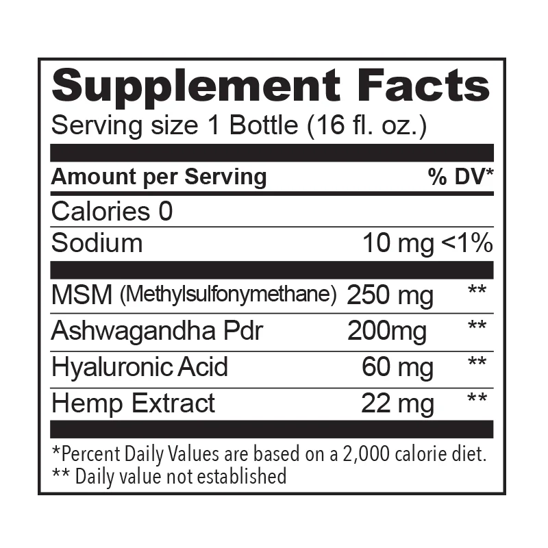 Organic Tea, Herbs & MSM – 22 MG CBD