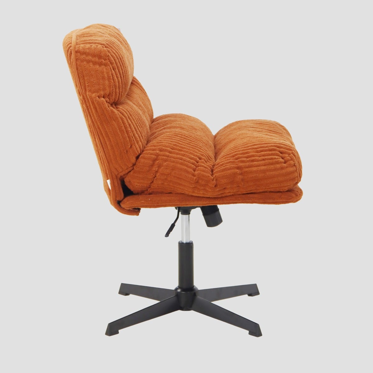 Fotel CORDIVO sztruksowy obrotowy ceglasty 66x71x83 cm