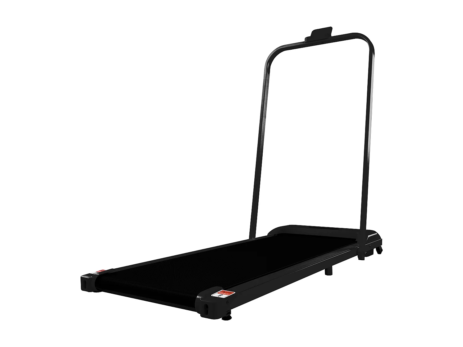 Tapis de marche 119.5x54x105 cm, 2 en 1 pour maison et bureau, pliable 12 cm, télécommande, métal noir