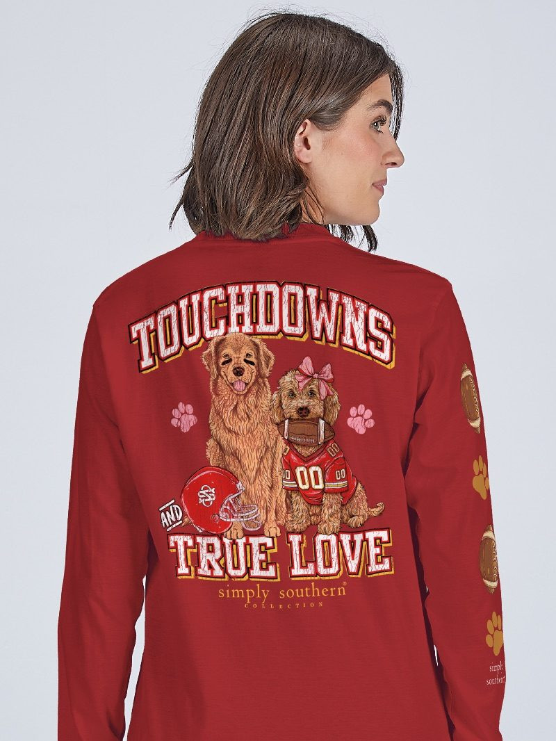 LS-TOUCHDOWN-CARMINE - Simply Southern Outlet
